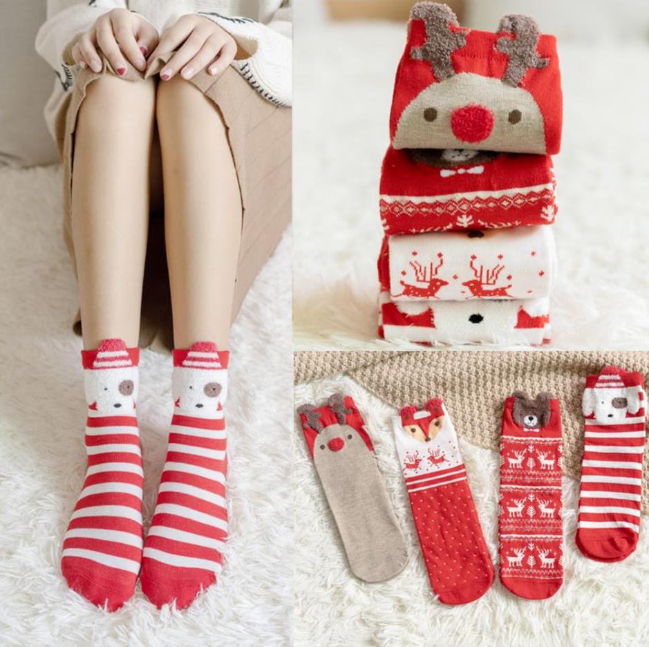 Christmas Decorations Women Cute Christmas Socks Female Autumn Winter Cartoon Elk Red Socks Ladies Cotton Lovely Comfortable Socks
Christmas Decorations Women Cute Christmas Socks Female Autumn Winter Cartoon Elk Red Socks Ladies Cotton Lovely Comfortable Socks