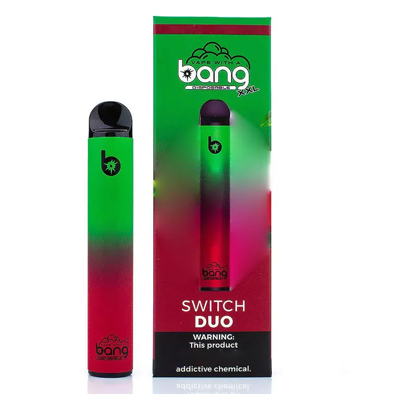 Bang Switch Duo Disposable E cigarettes 2500 Puffs Vape Pen 7ml Pre-Filled Cartridge Oil Pods 1100mAh Battery Vaporizers
Bang Switch Duo Disposable E cigarettes 2500 Puffs Vape Pen 7ml Pre-Filled Cartridge Oil Pods 1100mAh Battery Vaporizers
