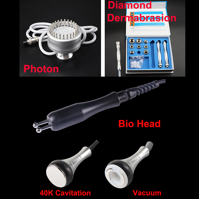 Salon Spa Face Body Multi-Functional Beauty Equipment 40K Cavitation Fat Loss Vacuum RF Skin Lifting Tightening Microdermabrasion Diamond Peeling Deep