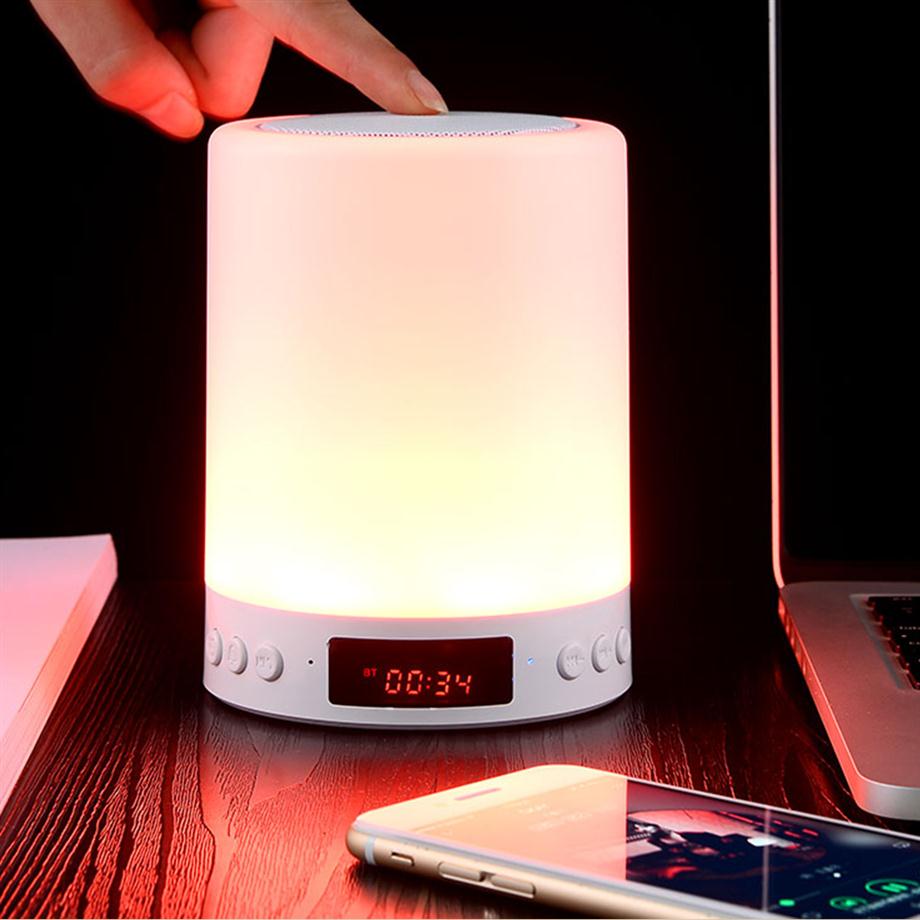 New Arrivals TWS Lamp bluetooth portable speaker Smart Led Light Wireless Outdoor Speaker support TF card Super bass wireless spea