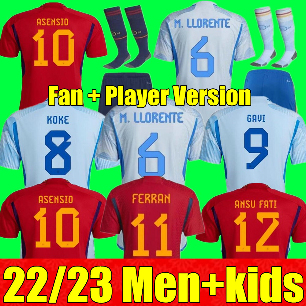 New 2022 Spain Soccer Jerseys Pedri Espana Morata Ferran World Koke Gavi Cup Azpilicueta Ramos Football Shirts 22 23 Men Adult Kids Kits, Men home
New 2022 Spain Soccer Jerseys Pedri Espana Morata Ferran World Koke Gavi Cup Azpilicueta Ramos Football Shirts 22 23 Men Adult Kids Kits, Men home