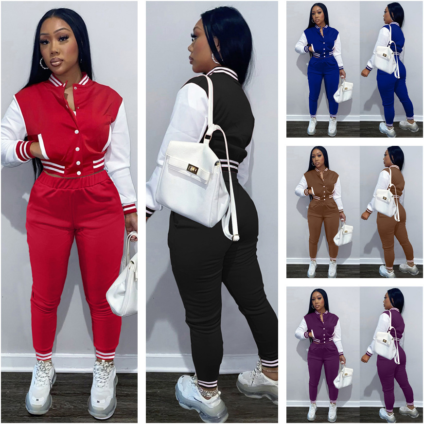 Designer Women' Tracksuits Two-piece Set Fashion Slim 10 Colors Sportswear Baseball Uniform XS-XXL 2022, Mix or leave a message
Designer Women' Tracksuits Two-piece Set Fashion Slim 10 Colors Sportswear Baseball Uniform XS-XXL 2022, Mix or leave a message