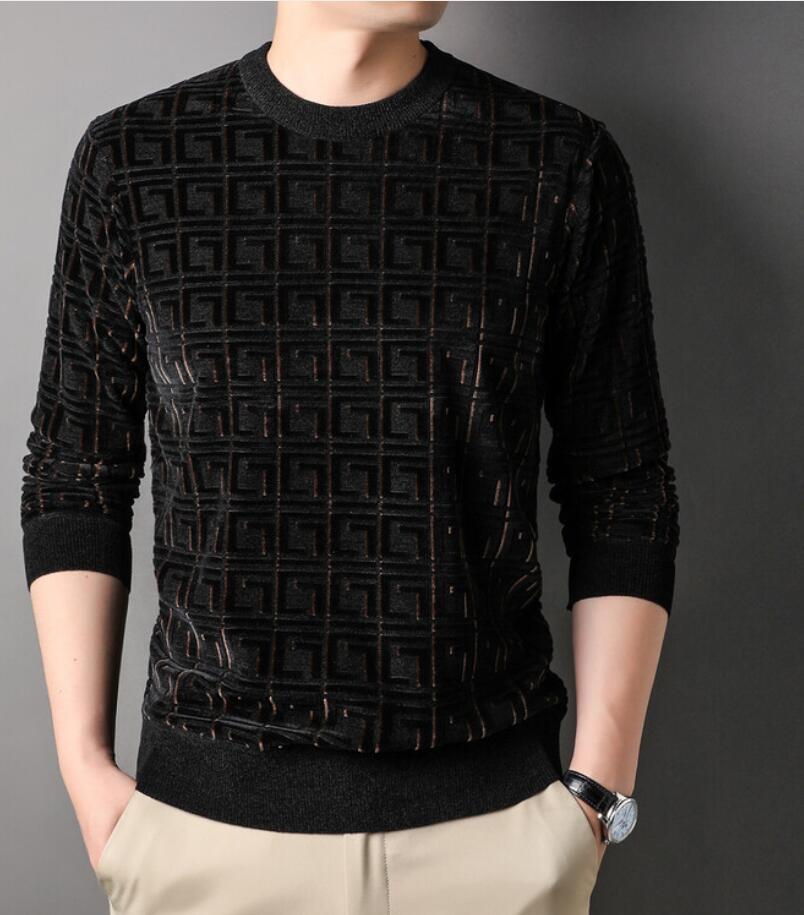 Men's autumn winter round neck sweater middle-aged and young fashion new long-sleeved sweater men casual bottoming shirt top trend, W1
Men's autumn winter round neck sweater middle-aged and young fashion new long-sleeved sweater men casual bottoming shirt top trend, W1