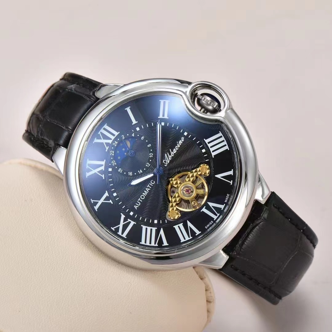 Tourbillon car Watch Mens Month Movement Luxury Sport Design Watches Automatic machinery hollow out process 42mm round dial coffee cattle
Tourbillon car Watch Mens Month Movement Luxury Sport Design Watches Automatic machinery hollow out process 42mm round dial coffee cattle