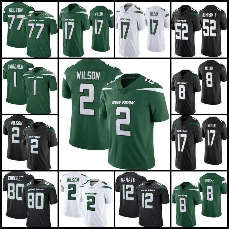 2 Zach Wilson Sauce Gardner Football Jersey Elijah Moore Garrett Wilson Breece Hall Jermaine Johnson II Braxton Berrios Mekhi Becton Namath, Men jersey 
2 Zach Wilson Sauce Gardner Football Jersey Elijah Moore Garrett Wilson Breece Hall Jermaine Johnson II Braxton Berrios Mekhi Becton Namath, Men jersey