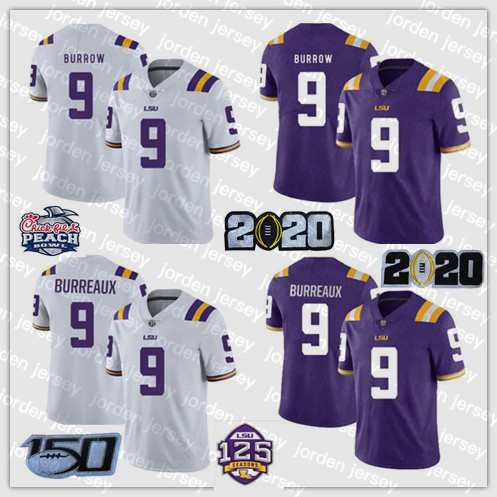 NEW American College Football Wear 2020 LSU Tigers Jersey 9 Joe Burrow Burreaux NCAA 2019 Champions Burreaux College Football Jersey White P
NEW American College Football Wear 2020 LSU Tigers Jersey 9 Joe Burrow Burreaux NCAA 2019 Champions Burreaux College Football Jersey White P