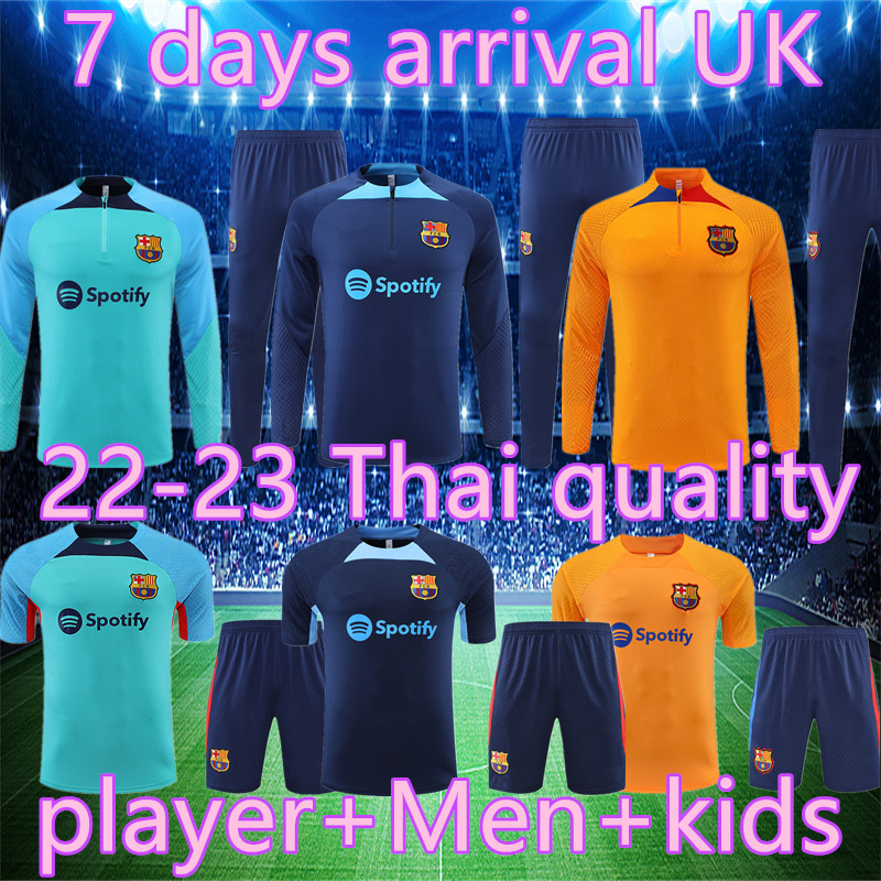 Thai quality top 22-23 Barcelona kids and Men Adult long-sleeved half-pull training suit player jersey jacket TRACKSUIT barca SET adult boys survetement, Multi
Thai quality top 22-23 Barcelona kids and Men Adult long-sleeved half-pull training suit player jersey jacket TRACKSUIT barca SET adult boys survetement, Multi