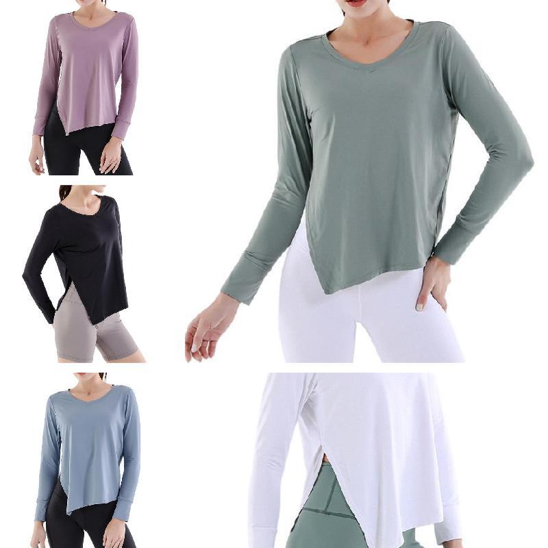 Yoga Outfits Pullover Long Sleeve T-Shirt Tops Fitness Gym Workout Clothes 5 Piece Colors Right Split Hem Loose Quick Dry Breathable Sports Joggers for Women, Black
Yoga Outfits Pullover Long Sleeve T-Shirt Tops Fitness Gym Workout Clothes 5 Piece Colors Right Split Hem Loose Quick Dry Breathable Sports Joggers for Women, Black