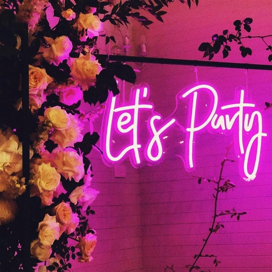 Custom Made Let's Party Lets LED Neon Sign Wall Lights Wedding Shop Window Restaurant Birthday Decoration227k
Custom Made Let's Party Lets LED Neon Sign Wall Lights Wedding Shop Window Restaurant Birthday Decoration227k
