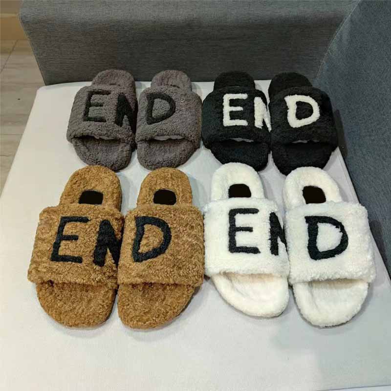 Fashion Wool Slippers Designer Fur Slides For Woman Letters Luxurious Sandals Flat Heels Open Toe Indoor Plush Shoes With Box, 1#
Fashion Wool Slippers Designer Fur Slides For Woman Letters Luxurious Sandals Flat Heels Open Toe Indoor Plush Shoes With Box, 1#