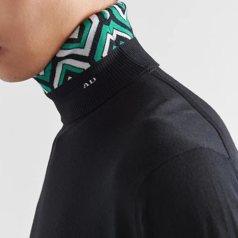 Turtle Neck Letter Knitting Sweater Man Women Fashion Coat Black Highstreet Hip Hop FZMY0101, Black-green
Turtle Neck Letter Knitting Sweater Man Women Fashion Coat Black Highstreet Hip Hop FZMY0101, Black-green