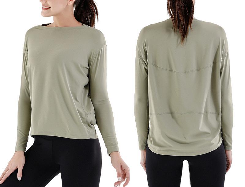 Yoga Outfits Pullover Long Sleeve T-Shirt Tops Fitness Gym Workout Clothes 5 Piece Colors Wide Collar Curved Hem Loose Quick Dry Breathable Sports Joggers for Women, Mustard green
Yoga Outfits Pullover Long Sleeve T-Shirt Tops Fitness Gym Workout Clothes 5 Piece Colors Wide Collar Curved Hem Loose Quick Dry Breathable Sports Joggers for Women, Mustard green