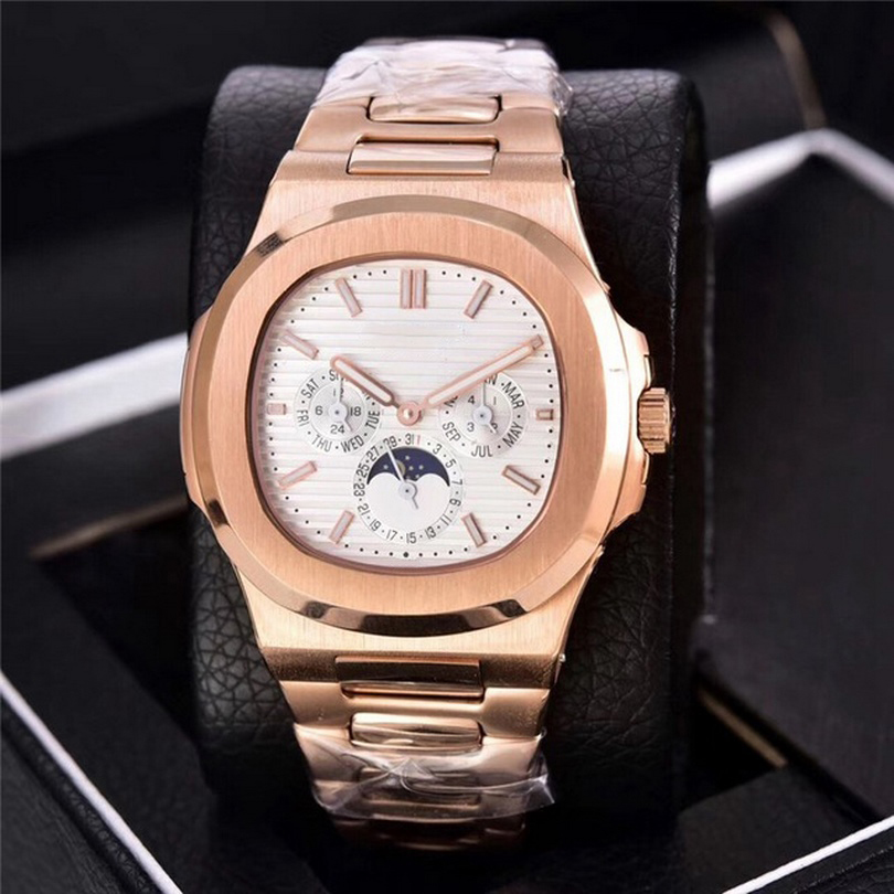 17 Styles PP luxury Watches Rose Gold case White dial Na-utilus 40mm Men AAA Automatic watch 5711 Clock Calendar all sub dials working waterproof wristwatches, Not sold separately
17 Styles PP luxury Watches Rose Gold case White dial Na-utilus 40mm Men AAA Automatic watch 5711 Clock Calendar all sub dials working waterproof wristwatches, Not sold separately
