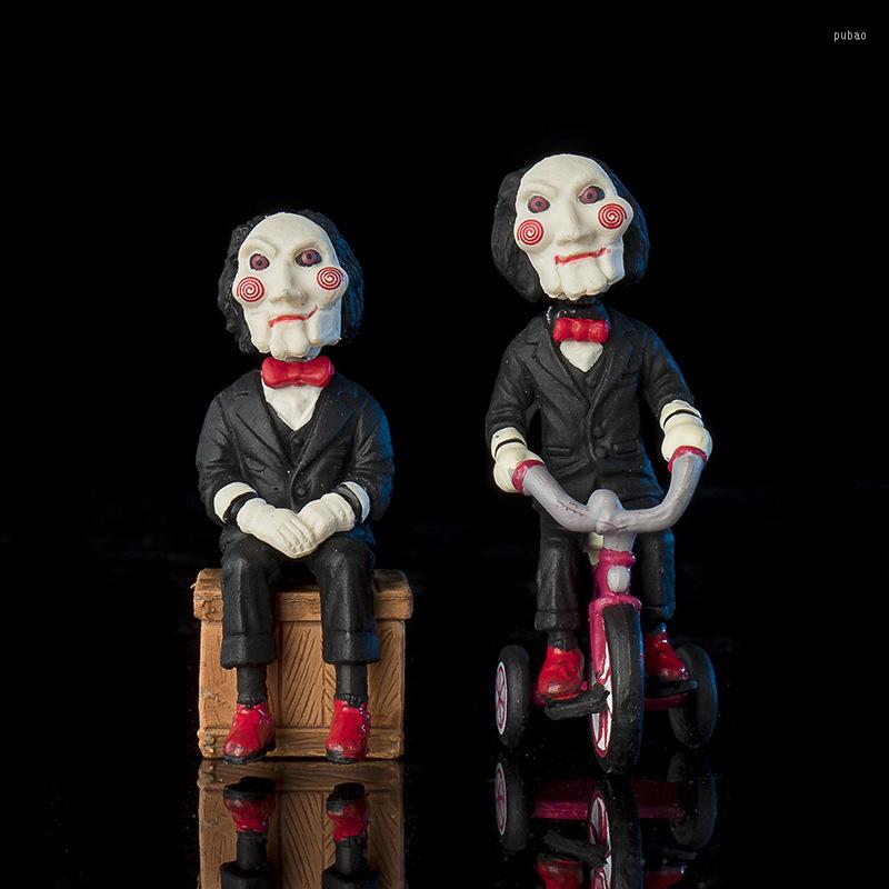 Interior Decorations Saw Horror Figurin Car Doll Billy Mini PVC Action Figures Figure Collectible Toy Decoration Accessories
