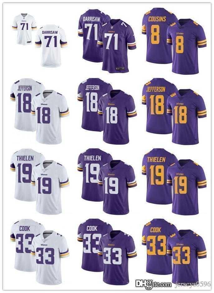 College wear Men women youth Minnesota''Vikings''Jersey 19 Adam Thielen 8 Kirk Cousins 18 Justin Jefferson 33 Dalvin Cook Football Jerseys, Color1
College wear Men women youth Minnesota''Vikings''Jersey 19 Adam Thielen 8 Kirk Cousins 18 Justin Jefferson 33 Dalvin Cook Football Jerseys, Color1