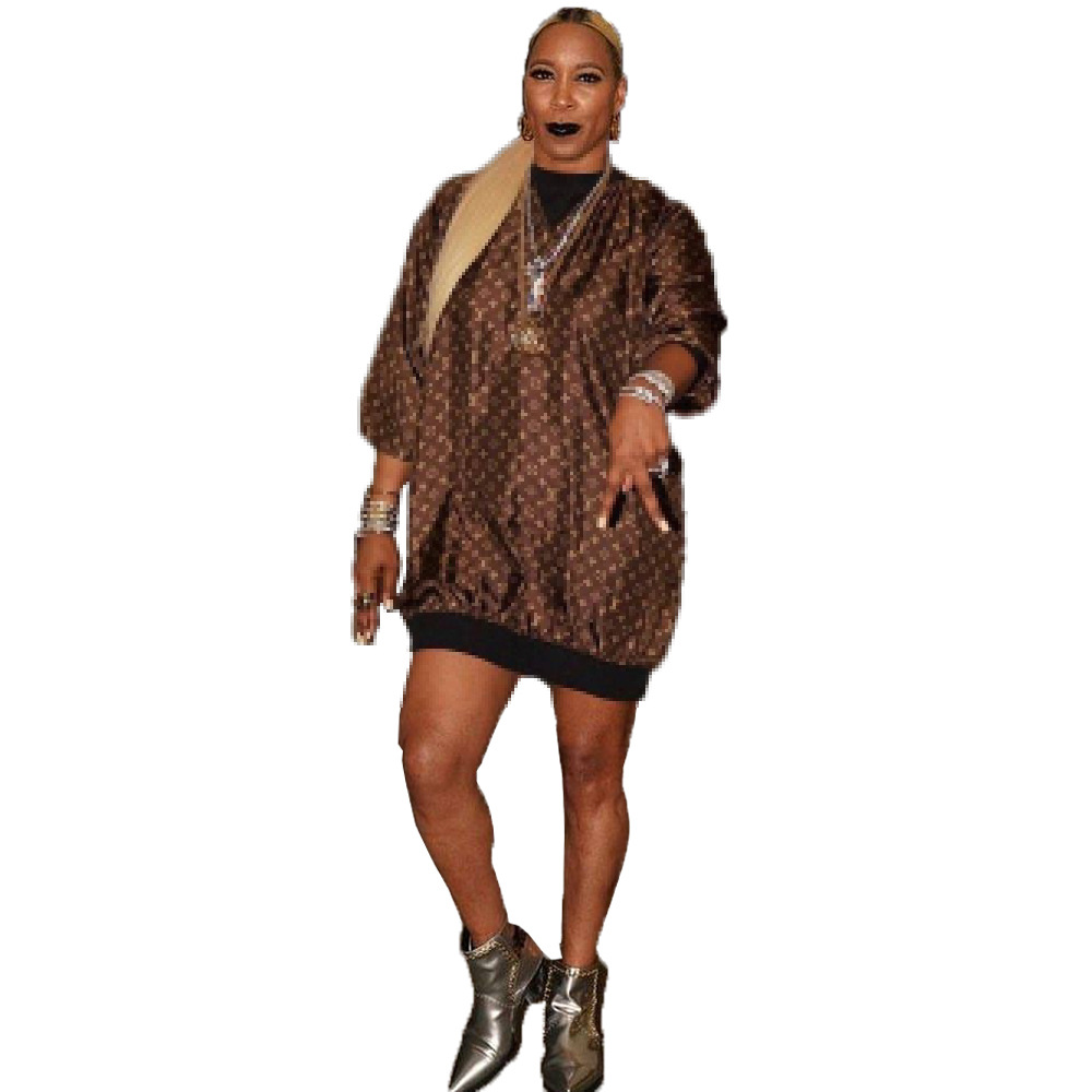 Designer Women's Dresses Autumn Winter Knitting Casual Hoody Dress Pattern Fashion Sexy Women's One-piece Skirt Working Pullover Office Business Blouse