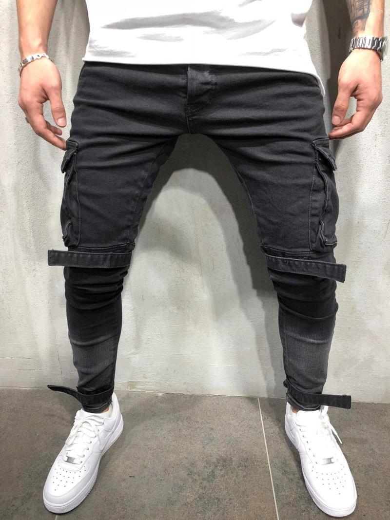 Men's Jeans High Street Men's Are Slim With Small Legs Multi-pocket And Fashionable Work, Black
Men's Jeans High Street Men's Are Slim With Small Legs Multi-pocket And Fashionable Work, Black