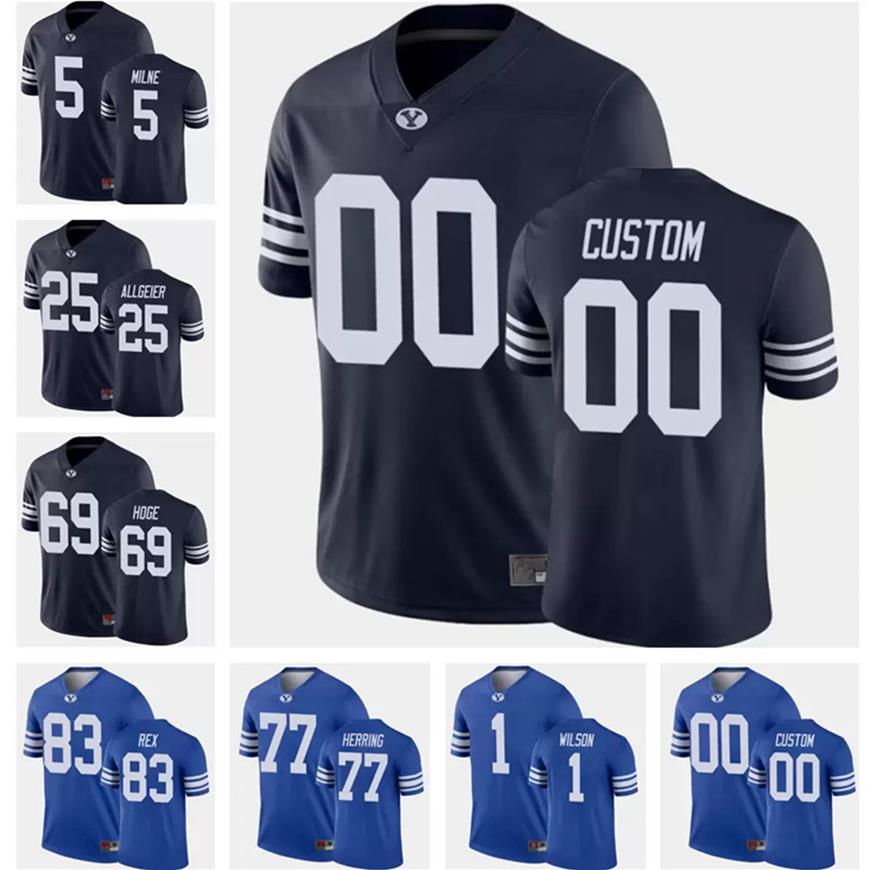 BYU Cougars College 1 Zach Wilson Football Jerseys 77 Chandon Herring 25 Tyler Allgeier 5 Dax Milne 16 Baylor Romney 4 Troy Warner Cust243Q, Colour 3
BYU Cougars College 1 Zach Wilson Football Jerseys 77 Chandon Herring 25 Tyler Allgeier 5 Dax Milne 16 Baylor Romney 4 Troy Warner Cust243Q, Colour 3