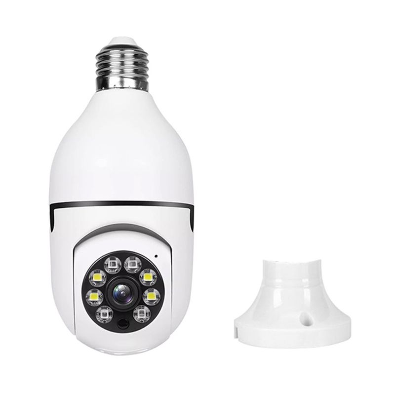 WirelessWiFi 1080P Security Camera for Home Surveillance Screw into E27 Light Bulb Socket Spotlight Color Night Vision HD Two-Way Talk Motion Alarm PTZ 360 Degree
WirelessWiFi 1080P Security Camera for Home Surveillance Screw into E27 Light Bulb Socket Spotlight Color Night Vision HD Two-Way Talk Motion Alarm PTZ 360 Degree