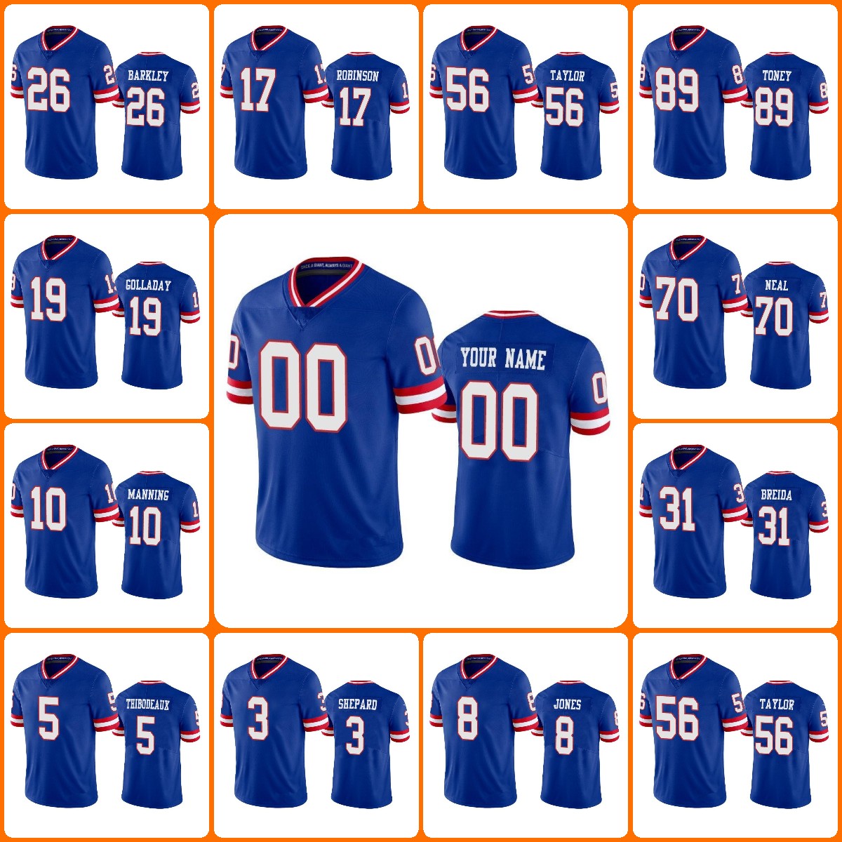 Football Jersey Custom New York''Giants''Men Women Youth''NFL''Eli Manning aquon Barkley Lawrence Taylor Royal Classic Vapor Wholesale, 13
Football Jersey Custom New York''Giants''Men Women Youth''NFL''Eli Manning aquon Barkley Lawrence Taylor Royal Classic Vapor Wholesale, 13