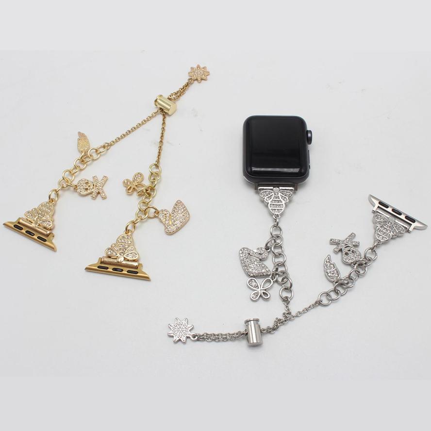 Smart Straps Accessories Bee Pendant Wristband Stainless Steel Bracelet Link Diamond Watchband Band for Apple Watch Series 2 3 4 5 6 7 SE iWatch 38 40 41mm
Smart Straps Accessories Bee Pendant Wristband Stainless Steel Bracelet Link Diamond Watchband Band for Apple Watch Series 2 3 4 5 6 7 SE iWatch 38 40 41mm