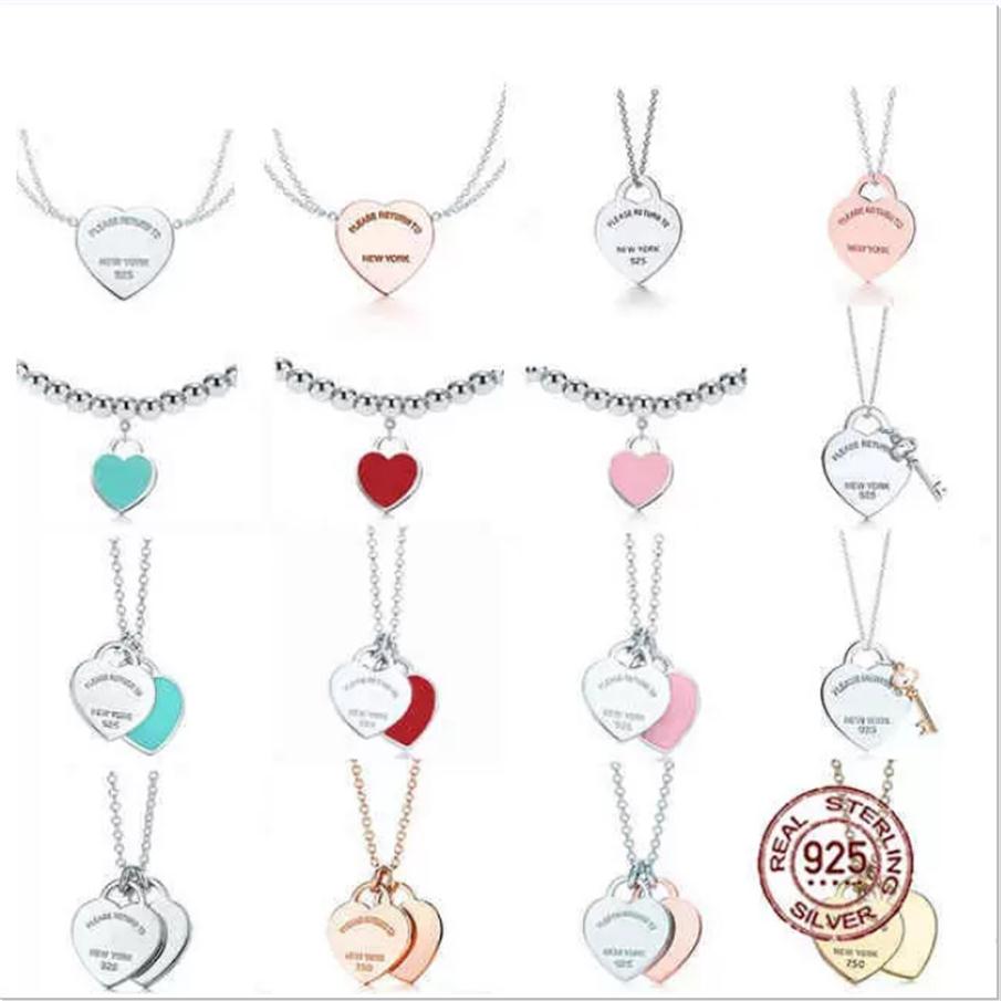 NEW 100% 925 Sterling Silver Necklace Pendant Heart Bead Chain Rose Gold And Gold Luxurious For Women Fashion Jewelry Original Gift335e
NEW 100% 925 Sterling Silver Necklace Pendant Heart Bead Chain Rose Gold And Gold Luxurious For Women Fashion Jewelry Original Gift335e