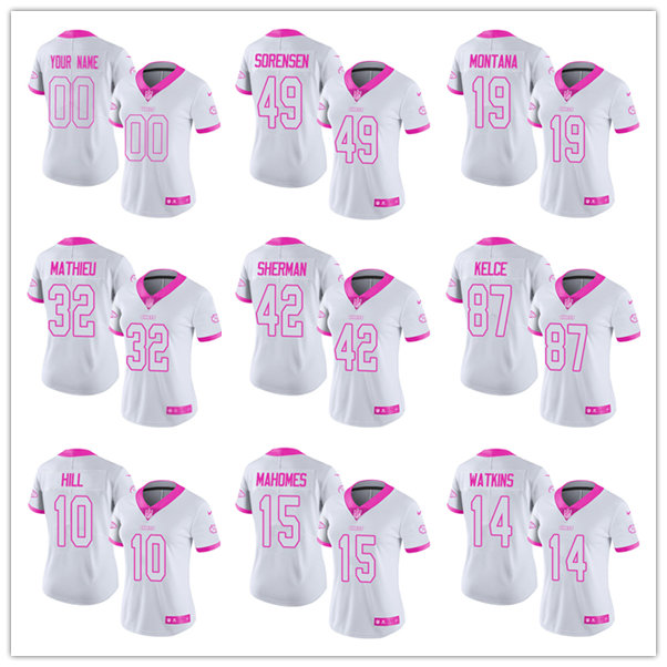 Jersey Football Kansas''City''Chiefs''Women Travis Kelce Patrick Mahomes II Skyy Moore Trent McDuffie Karlaftis White Pink Rush Fashion
Jersey Football Kansas''City''Chiefs''Women Travis Kelce Patrick Mahomes II Skyy Moore Trent McDuffie Karlaftis White Pink Rush Fashion