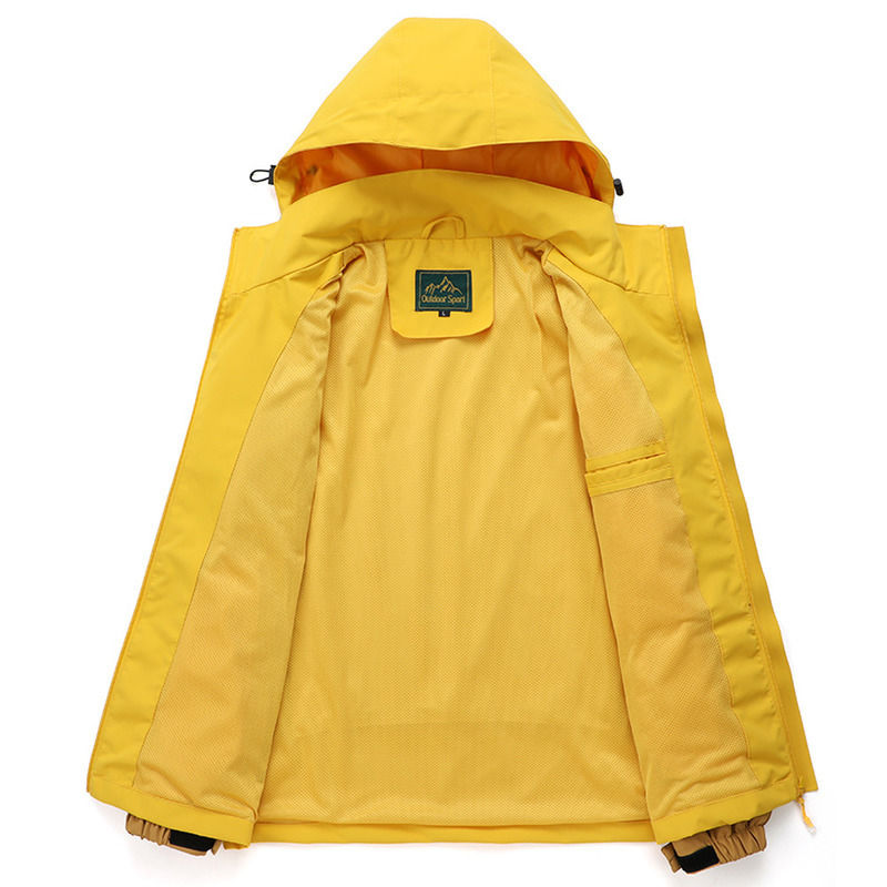 Men's Jackets Waterproof With Hood Outdoor Lightweight Soft Shell Thin Breathe Hiking Trekking Camping Clothes 220905