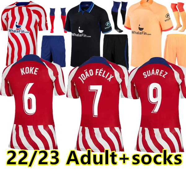 Adult socks 22 23 Atletico Madrids Soccer Jerseys SUAREZ GRIEZMANN JOAO FELIX . Llorente CORREA KOKE Camisetas de LEMAR CARRASCO Football Shirt, 22/23 away
Adult socks 22 23 Atletico Madrids Soccer Jerseys SUAREZ GRIEZMANN JOAO FELIX . Llorente CORREA KOKE Camisetas de LEMAR CARRASCO Football Shirt, 22/23 away