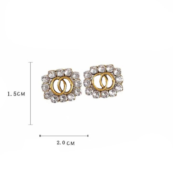 925 silver stud European and American classic G letter simple personality fashion retro style diamond jewlery earrings designer luxury orecchini aretes cjeweler
925 silver stud European and American classic G letter simple personality fashion retro style diamond jewlery earrings designer luxury orecchini aretes cjeweler