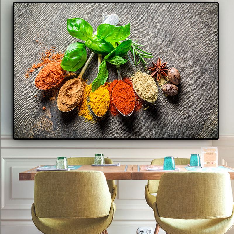 Canvas Painting Grains Spices Spoon Green Plant Kitchen Cuadros Posters and Prints Wall Art Food Picture Living Room Home Decor
Canvas Painting Grains Spices Spoon Green Plant Kitchen Cuadros Posters and Prints Wall Art Food Picture Living Room Home Decor