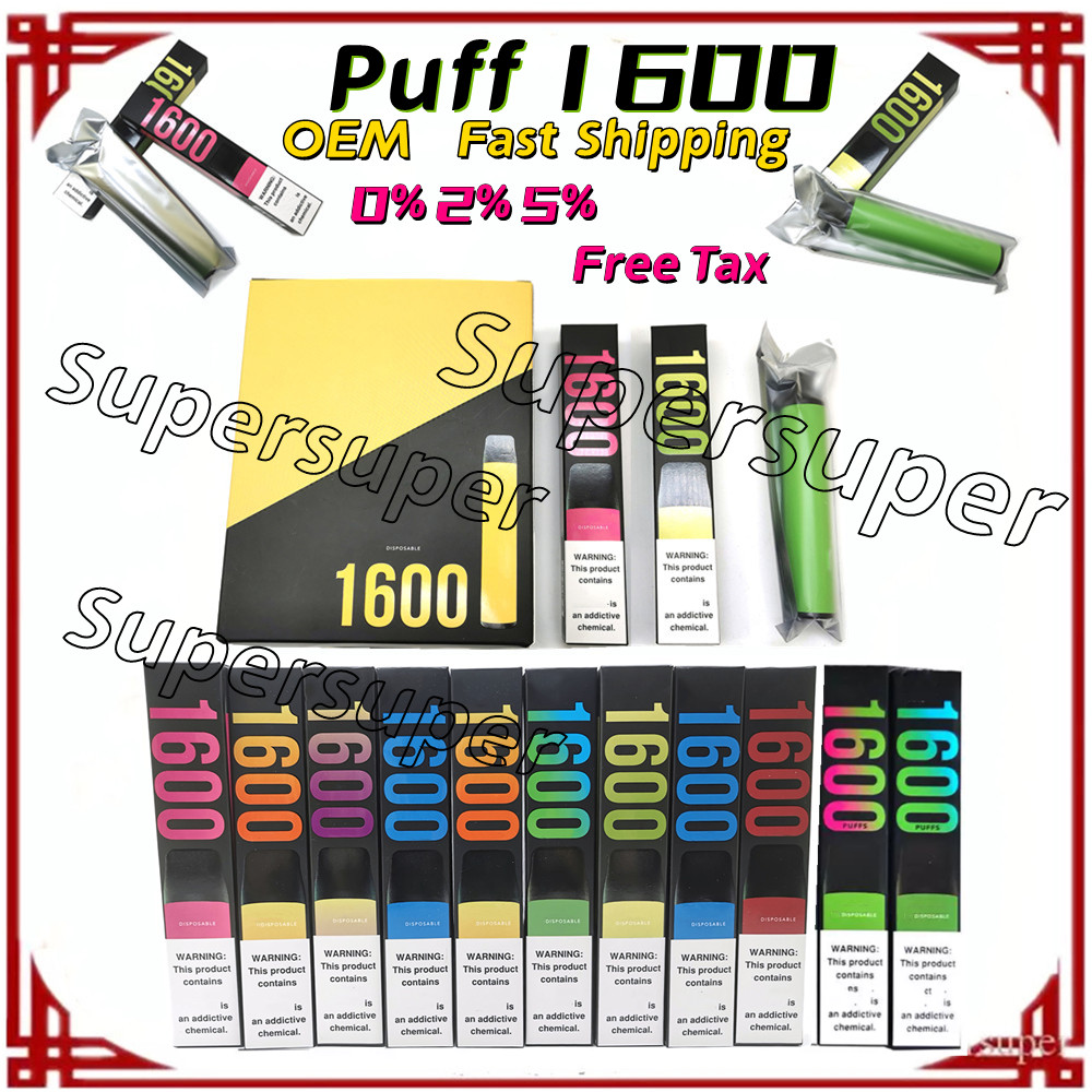 No Duty Fee Puff 1600 Disposable E Cigarettes 1600 Hits Vape Pen 0% 2% 5% 850mAh Battery Pod 6.5ml 20 Colors OEM Customize Vapes Desechables New Pack With Security Code Vaper
No Duty Fee Puff 1600 Disposable E Cigarettes 1600 Hits Vape Pen 0% 2% 5% 850mAh Battery Pod 6.5ml 20 Colors OEM Customize Vapes Desechables New Pack With Security Code Vaper