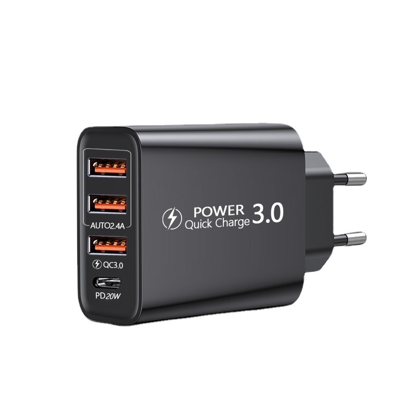 Quick Charge 3.0 USB C Fast Chargers PD 20W Power 3USB PD Home Wall Charging Type C Adapter for IPhone 13 Pro Max Samsung