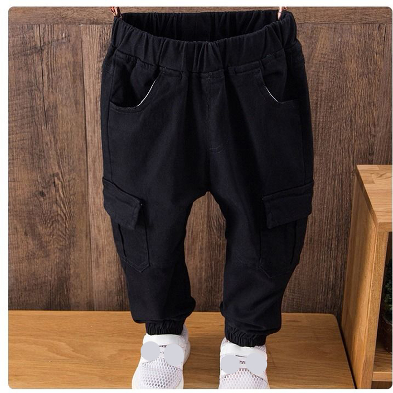 Trousers Boy pants kids spring autumn clothes solid children pants for baby boys trousers size100150 toddlers black green biege 220905