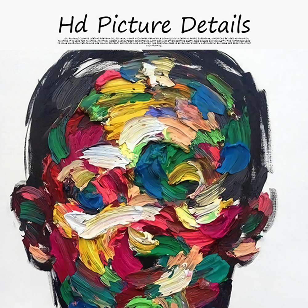 Abstract Girl Face Oil Painting Ptint On Canvas Nordic Modern Figure Posters And Prints Wall Art For Living Room Home Decor
