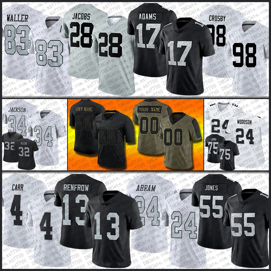 17 Davante Adams 98 Maxx Crosby Football Jersey Darren Waller Derek Carr Josh Jacobs Hunter Renfrow Johnathan Abram Chandler Jones Marcus Allen Bo Jackson Howie long, Shown
17 Davante Adams 98 Maxx Crosby Football Jersey Darren Waller Derek Carr Josh Jacobs Hunter Renfrow Johnathan Abram Chandler Jones Marcus Allen Bo Jackson Howie long, Shown