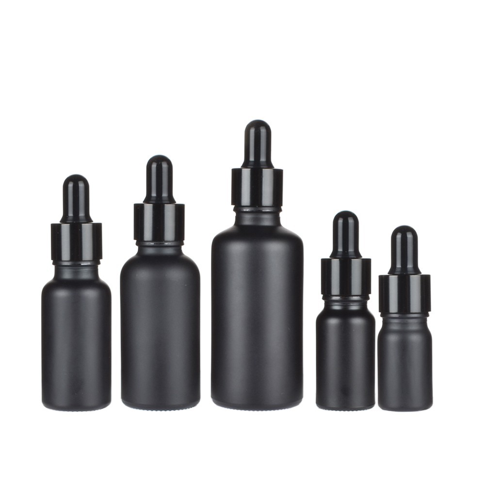 Matte Black Glass Essential Oil Bottles Eye Dropper Bottle with Shiny Anodized Aluminum Cap 5ml 10ml 15ml 30ml 50ml 100ml
Matte Black Glass Essential Oil Bottles Eye Dropper Bottle with Shiny Anodized Aluminum Cap 5ml 10ml 15ml 30ml 50ml 100ml