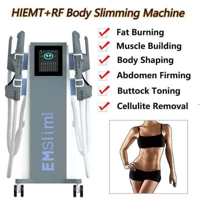 Clinic use 5 handles slimming machine RF With seat Emslim muscle building electromagnetic Muscle Stimulator burn fat removal body sculpt shape weight 