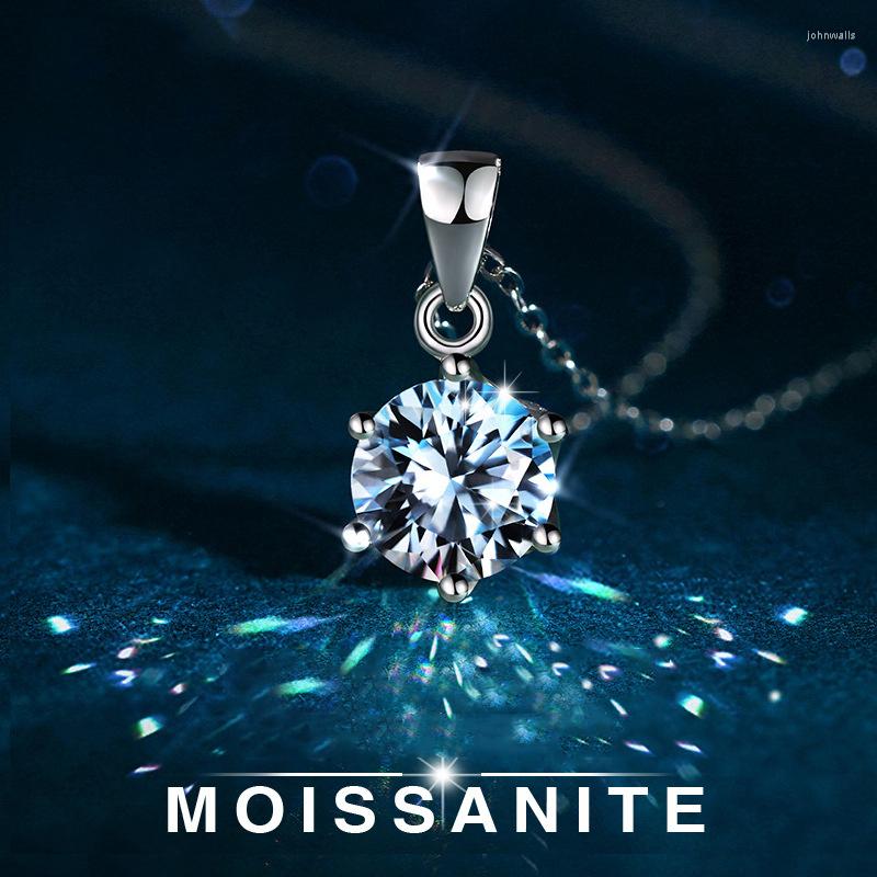 Pendants D Color VVS1 Moissanite Necklace 925 Sterling Silver 2 Ct Round Brilliant Diamonds Solitaire Pendant For Women Jewelry
Pendants D Color VVS1 Moissanite Necklace 925 Sterling Silver 2 Ct Round Brilliant Diamonds Solitaire Pendant For Women Jewelry