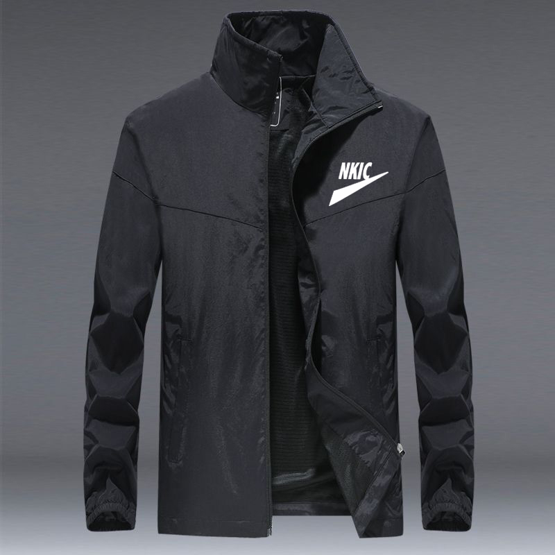 Spring and Autumn Brand LOGO Black Jackets Men's Fashion Casual Solid Color Slim Fit Bomber Jacket Men's High Quality Sport Coat, Navy blue
Spring and Autumn Brand LOGO Black Jackets Men's Fashion Casual Solid Color Slim Fit Bomber Jacket Men's High Quality Sport Coat, Navy blue