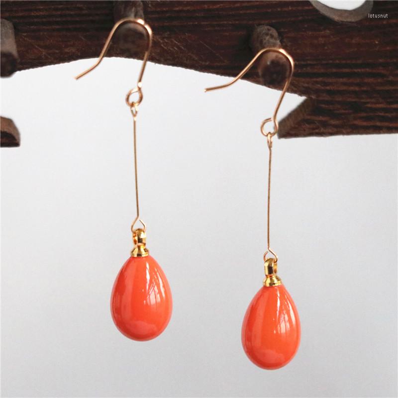 Dangle Earrings Multicolor Selection Long Drop Earring For Women Water 9x13mm Red Artificial Coral Beads Jewelry
Dangle Earrings Multicolor Selection Long Drop Earring For Women Water 9x13mm Red Artificial Coral Beads Jewelry