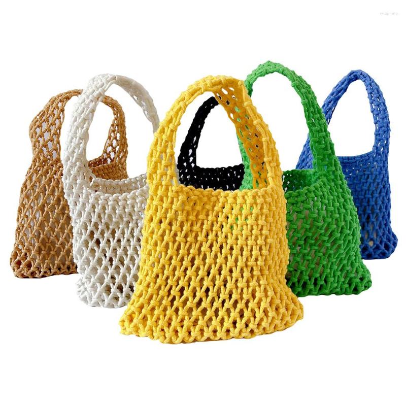 Duffel Bags Women Crochet Bag Summer Beach Small Handbag Solid Color Hollow Out Woven Tote With Inner Pocket, Black
Duffel Bags Women Crochet Bag Summer Beach Small Handbag Solid Color Hollow Out Woven Tote With Inner Pocket, Black