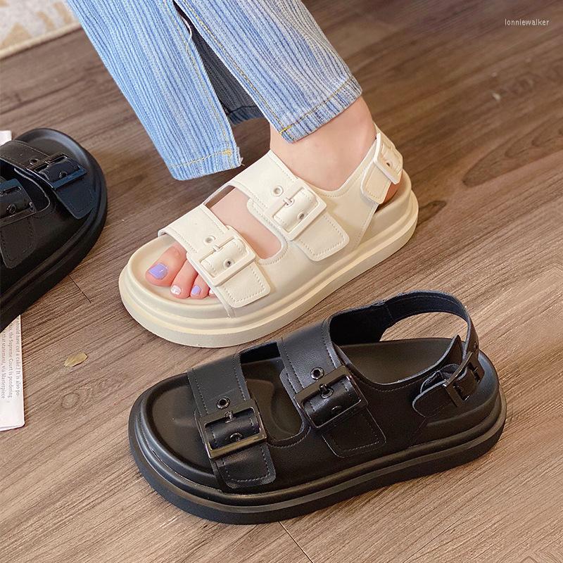 Sandals Summer Thick-soled Women's 2022 Casual Wild Student Flat-bottomed Sports Roman Shoes, White
Sandals Summer Thick-soled Women's 2022 Casual Wild Student Flat-bottomed Sports Roman Shoes, White