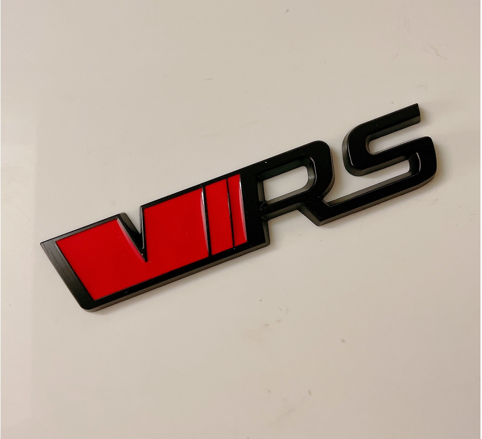 Auto Stickers for VRS Grill sport Metal 3D decal for Vw Skoda Rapid Octavia Fabia car front grille badge emblems