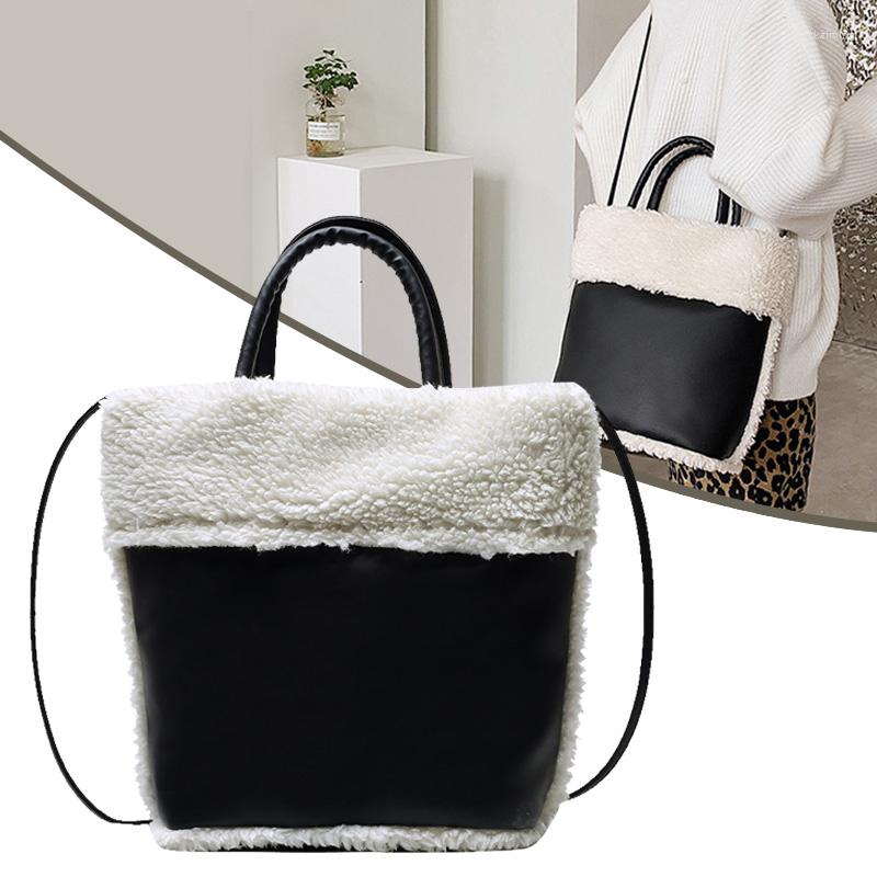 Duffel Bags Women's Fashion Lamb Wool Handbag Top Handle Tote Bag Daily Travel Crossbody XIN-, Black
Duffel Bags Women's Fashion Lamb Wool Handbag Top Handle Tote Bag Daily Travel Crossbody XIN-, Black