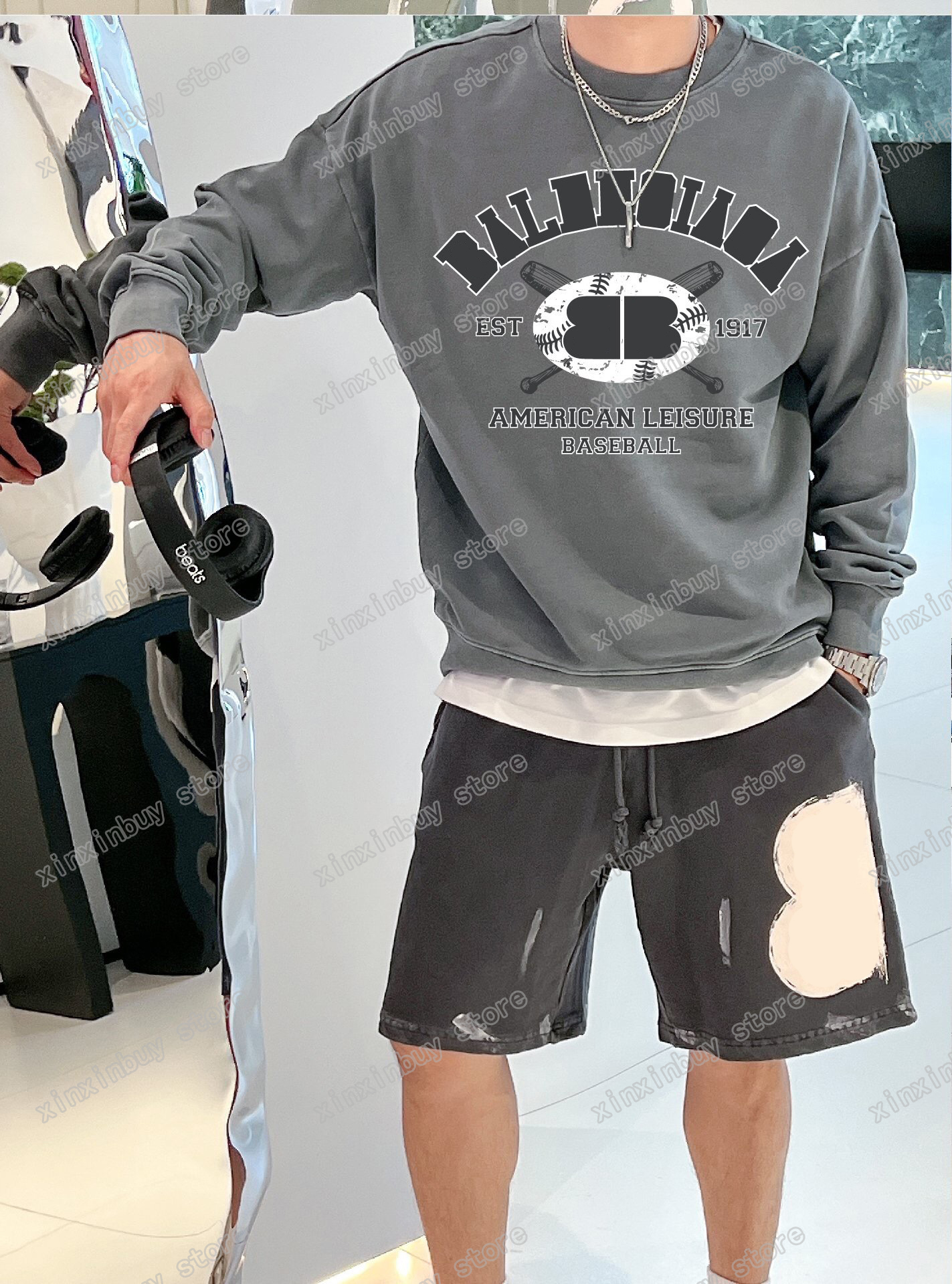 xinxinbuy Men designer Sweatshirts Paris baseball DESTROYED letter Ear Wheat women Sweatshirts yellow black white XS-L, 01
xinxinbuy Men designer Sweatshirts Paris baseball DESTROYED letter Ear Wheat women Sweatshirts yellow black white XS-L, 01