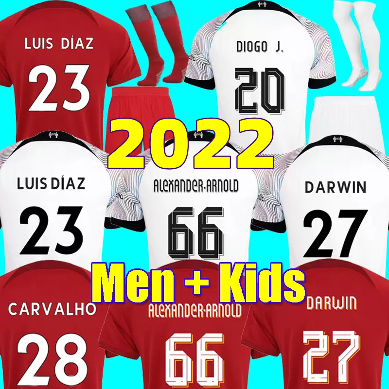 22 23 soccer jerseys fans tees season home away 3rd DARWIN 2022 2023 Mohamed Diogo Luis DIaz Alexander Arnold football kit tops shirts men kids, Postage 
22 23 soccer jerseys fans tees season home away 3rd DARWIN 2022 2023 Mohamed Diogo Luis DIaz Alexander Arnold football kit tops shirts men kids, Postage
