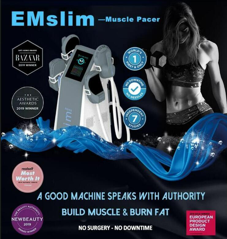 Powerful Emslim neo fat burn body shape building slimming machine HI-EMT Professional Stimulator Muscle sculpting With RF Weight Loss beauty salon equ