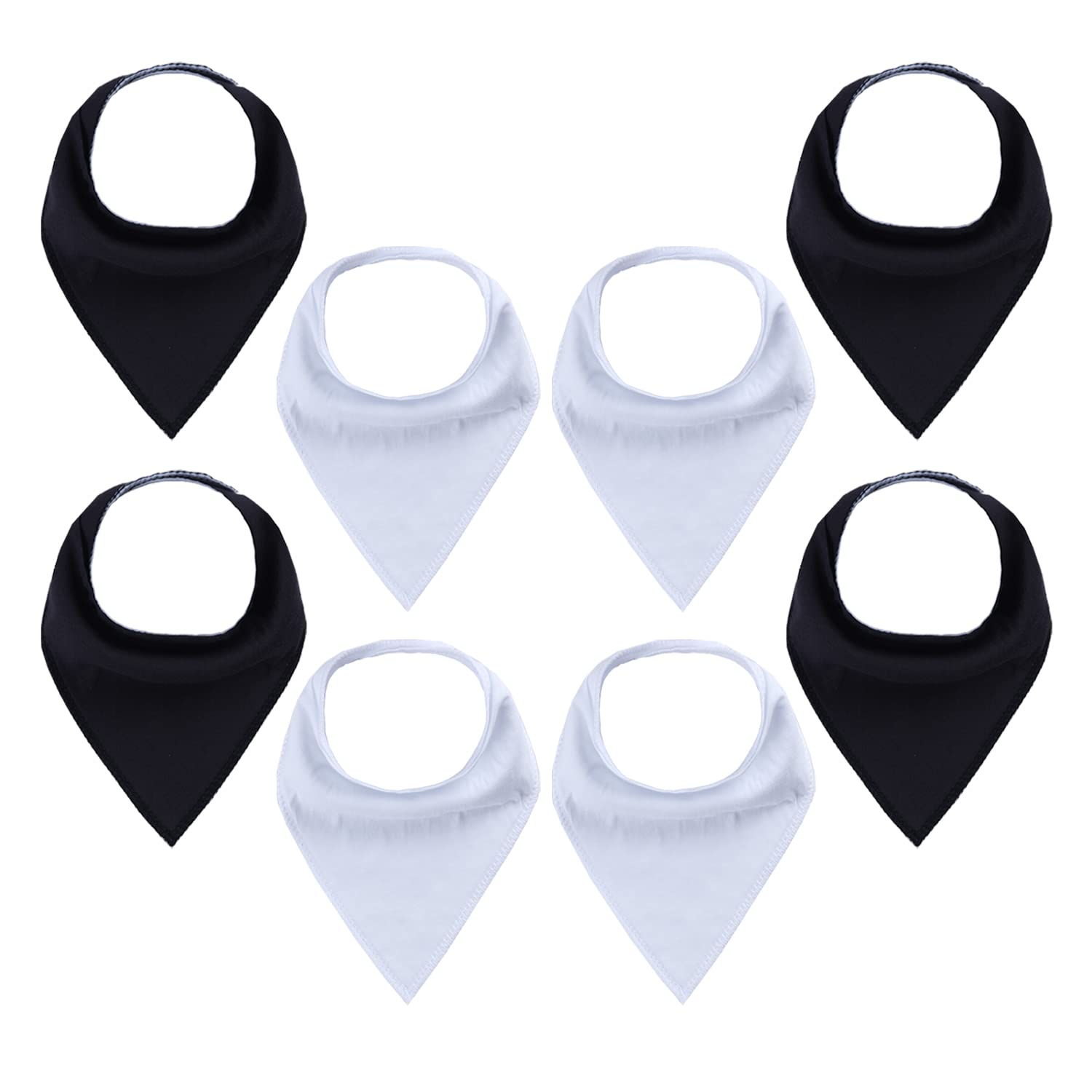 Bibs Burp Cloths Muslin Baby Bandana Drool 100% Cotton For Unisex Boys Girls 10 Solid Colors Set Teething And Drooling Drop D Mxhome Amcbn
