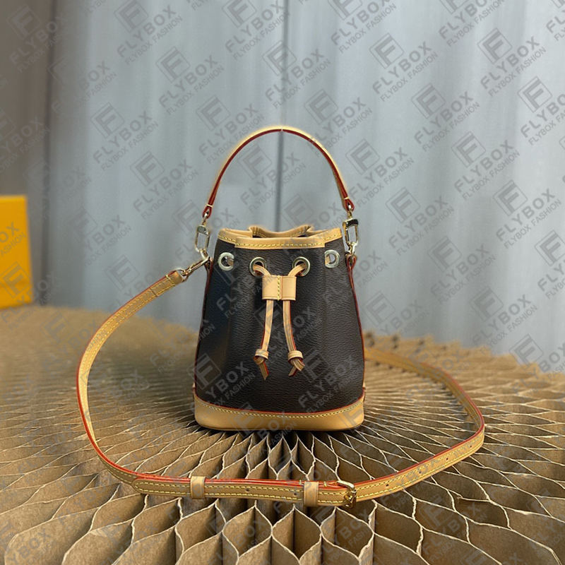 M81266 Nano Mini Bucket Bag Shoulder Bag Crossbody Women Fashion Luxury Designer Handbag Tote Top Quality Purse Fast Delivery